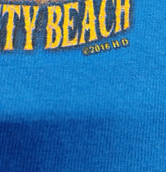 Harley Davidson Motorcycles Women's T-shirt Sz Medium Blue Panama Florida - Picture 5 of 8